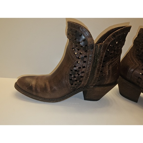 Shyanne Women's Brown Leather Western Style Boots 8.5 M - Picture 6 of 15